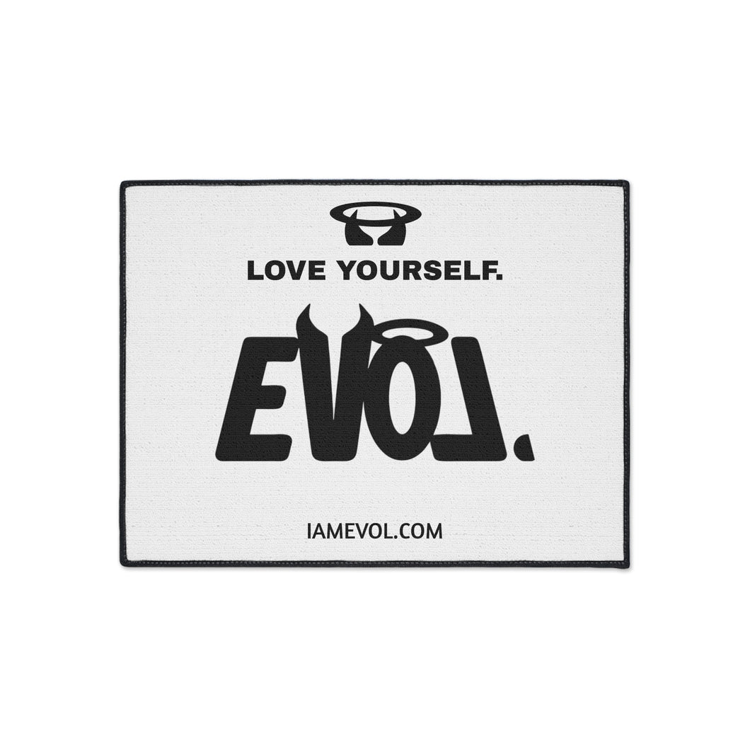 Inspirational Heavy Duty Floor Mat - Love Yourself Design for Home and Office